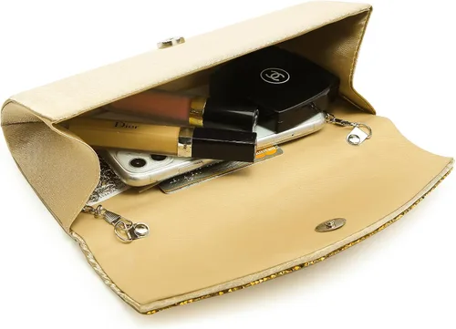Miniatura 5 de Dasein Bolsos de noche de satén para mujer bolsos de mano bolsos de boda bolsos formales para fiesta graduación con diamantes de imitación