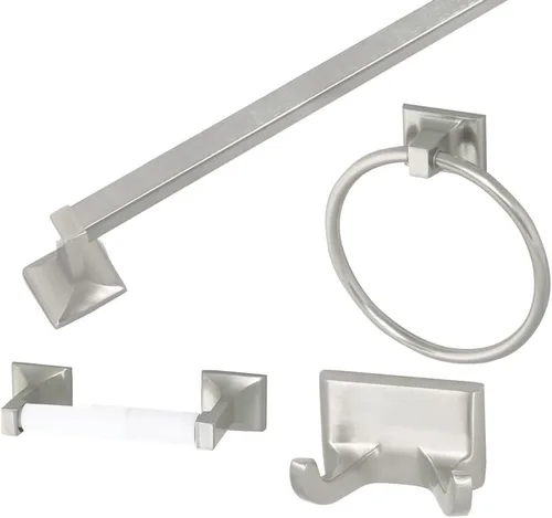 Miniatura 29 de Design House 544593 Millbridge Gancho Doble para Batas Resistente de Montaje en Pared Hardware de Baño Negro Mate