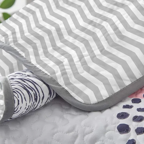 Miniatura 9 de UOZZI BEDDING Juego de edredón reversible de 3 piezas, tamaño King de 102 x 90 pulgadas, suave microfibra ligera, juego de edredón de verano, manta
