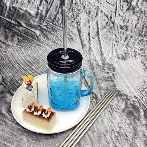 Miniatura 3 de Paquete de 24 popotes de metal reutilizables, pajitas rectas de acero inoxidable de 8.5 pulgadas para bebidas. Pajitas a granel para botellas