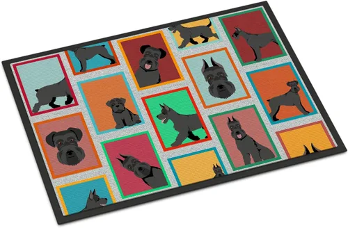 Miniatura 138 de Caroline's Treasures MLM1149MAT - Felpudo rojo Border Collie de 18 x 27 pulgadas, para interiores y exteriores, para entrada, antideslizante, Border
