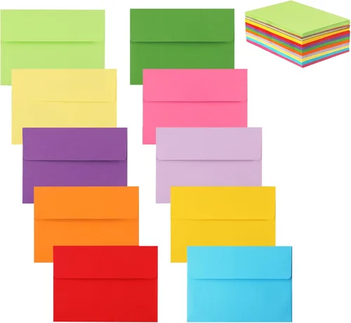 Miniatura 8 de Granhoolm Paquete de 50 sobres – 5 x 7 pulgadas para invitaciones y tarjetas de felicitación – Despegar y prensar, ideal para bodas (Kraft)