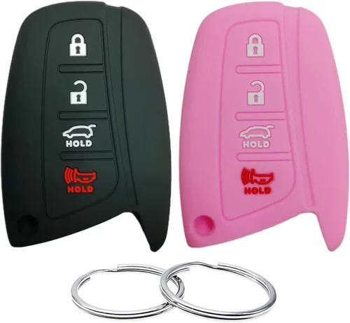 Miniatura 6 de REPROTECTING Funda de goma de silicona compatible con Hyundai Azera Equus Genesis Santa Fe SY5DMFNA04 95440-4Z200 SVI-DMFNA04 8325A-DMFNA04