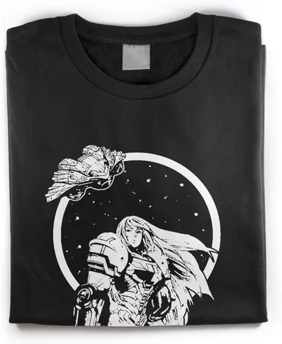 Miniatura 2 de Revel Shore Camisa interestelar inspirada en Samus Metroid japonesa, Negro