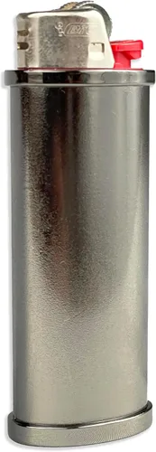 Miniatura 7 de DIYLuxury - Funda de metal para encendedor BIC Standard J6, EZ Reach Lighter, resistente, personalizable, reutilizable, funda individual