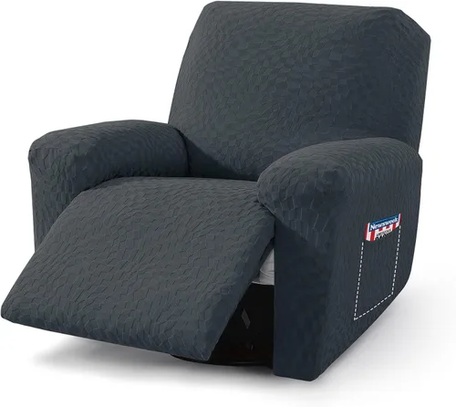 Miniatura 8 de ZNSAYOTX 2026 Funda elástica para sillón reclinable de 3 piezas (61 cm-94 cm) Fundas súper suaves para silla reclinable con bolsillo grande y lazos