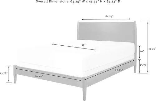 Miniatura 3 de Crosley Furniture Landon - Juego de cama de madera, bellota, tamaño Queen