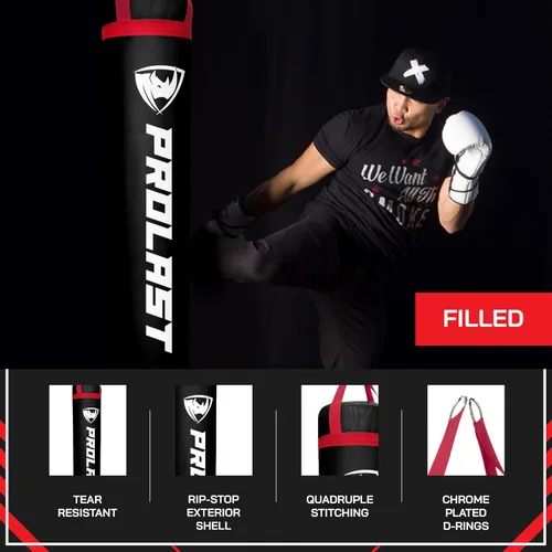 Miniatura 3 de Saco de Golpes para Boxeo y Patadas para Adultos, Boxeo, MMA, Artes Marciales, Muay Thai, Equipo de Entrenamiento de Fuerza, Lleno/Sin Llenar, 1,8
