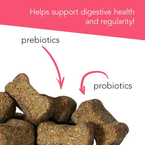 Miniatura 4 de VetriScience Gomitas para la Salud Intestinal, Suplemento Digestivo Probiótico Diario para Perros, Probióticos para Mascotas para el Apoyo