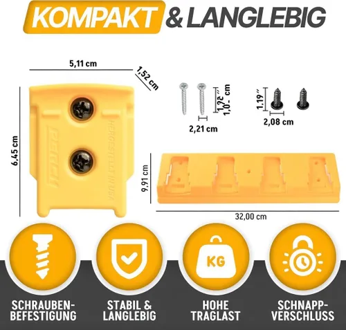 Miniatura 2 de DeWalt Paquete de 4 Soportes de Herramientas y Batería para Herramientas de 20V