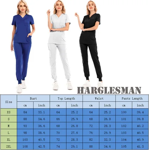 Miniatura 8 de HARGLESMAN Conjuntos de uniformes médicos para mujer
