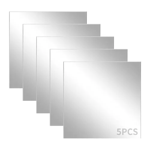 Miniatura 10 de Paquete de 4 hojas acrílicas espejadas plateadas de 8 x 12 pulgadas, hojas acrílicas de espejo de 1/8 pulgadas de grosor para manualidades de corte