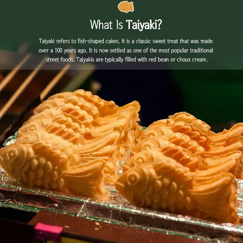 Miniatura 4 de Tissting 8.9 x 14.4 x 1.4 pulgadas Taiyaki Fish 4 bandejas en forma de pastel para hacer gofres, molde doble antiadherente Taiyaki doble bandeja