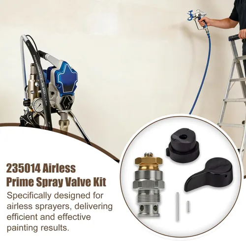 Miniatura 5 de 235014 Válvula de vaporización/drenaje sin aire - Compatible con Graco 210/230/390/395/490/495/595 y 3400 - Reemplazo del mercado de accesorios