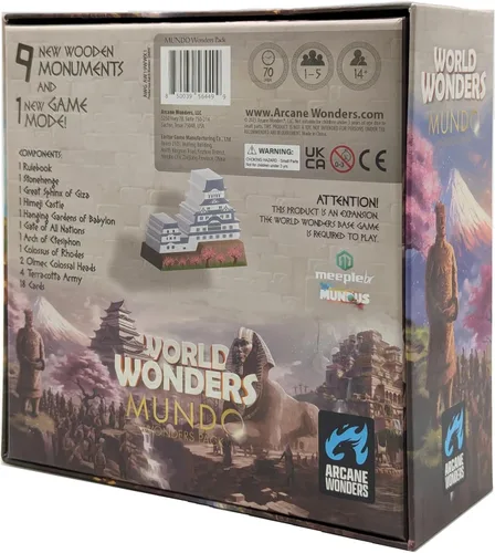 Miniatura 6 de World Wonders Mundo Expansion, juego de mesa de estrategia, para 1 a 5 jugadores y mayores de 14 años Arcane Wonders