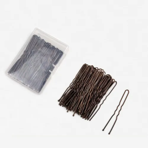 Miniatura 9 de Horquillas de pelo negro para boda en forma de U (120 unidades)