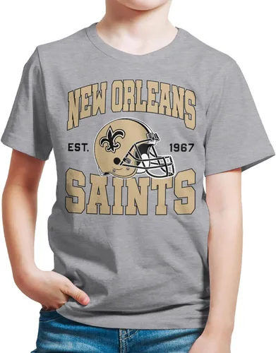 Miniatura 16 de Junk Food Clothing x NFL - Casco de equipo - Camiseta de manga corta para niños y niñas con licencia oficial de la NFL