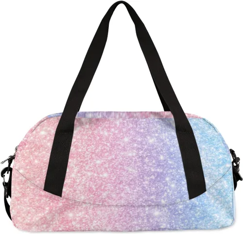 Miniatura 4 de Bolsa de baile personalizada para niña, bolsa de lona deportiva personalizada, bolsas de fin de semana, bolsa de viaje para gimnasia y teñido