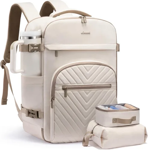 Miniatura 26 de LOVEVOOK Mochila de viaje de 40 L para mujeres y hombres, mochila grande de mano para aviones, bolsa de viaje para artículos personales de la TSA