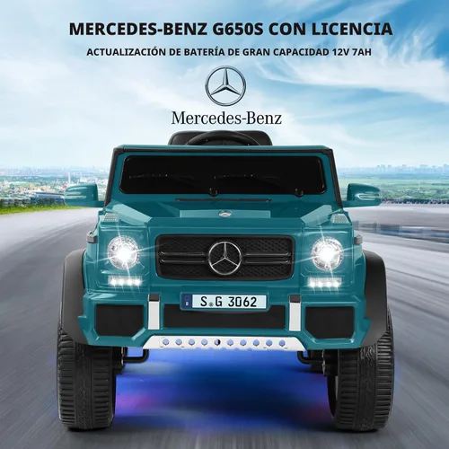 Miniatura 2 de JOYLDIAS - Autos de paseo para niños, con licencia Mercedes-Benz Maybach G650S, 12V7AH, auto eléctrico de juguete alimentado por batería para niños
