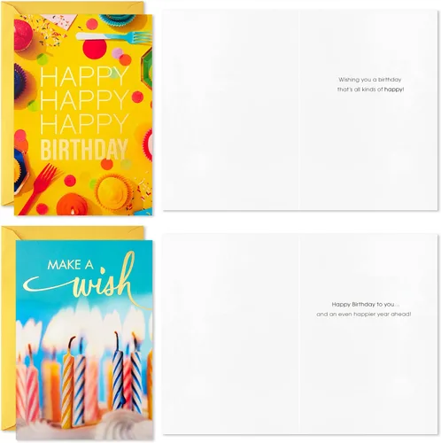 Miniatura 5 de Hallmark Surtido de tarjetas de cumpleaños, 16 tarjetas con sobres (Classic Celebrate)