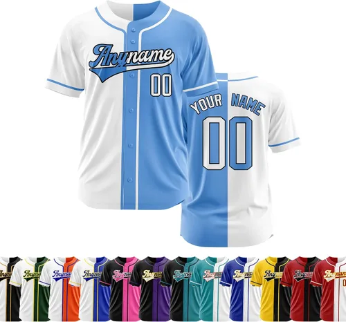 Miniatura 23 de Camiseta de béisbol personalizada con número de nombre cosido o impreso, camiseta de béisbol para hombres, mujeres, jóvenes, camiseta de béisbol