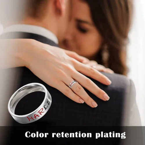 Miniatura 5 de BICMTE joker ringsNew Joker Lover Couple Stainless Steel Wedding RingsJewelry The Joker His and Hers RingAnniversary