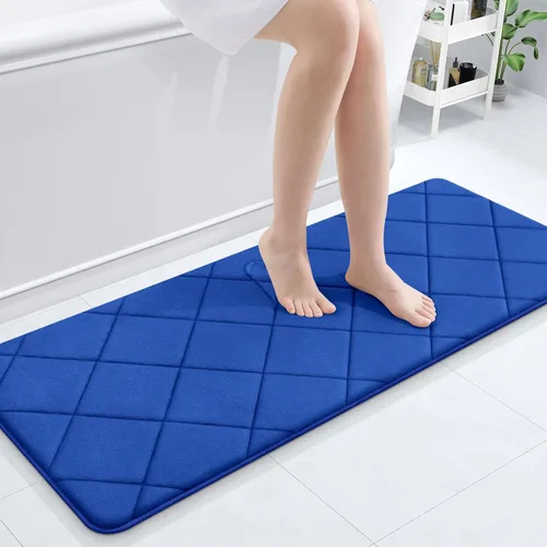 Miniatura 128 de OLANLY Tapete de baño de espuma viscoelástica de 24 x 16 pulgadas, ultra suave y absorbente, lavable a máquina, cómodo tapete de baño para suelo