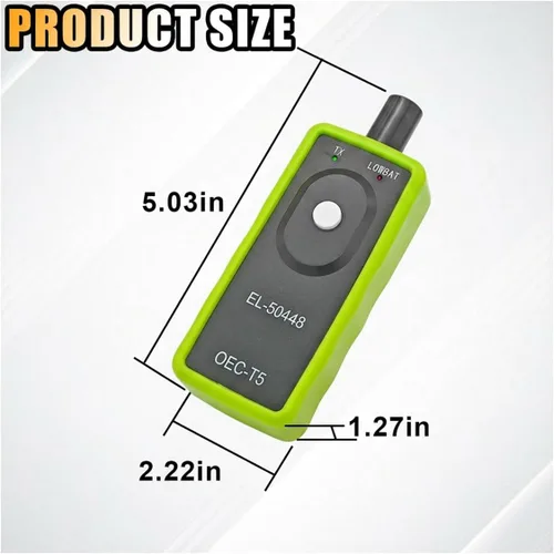 Miniatura 2 de TPMS Herramienta de reinicio, OEC-T5 EL-50448 Sistema de monitor de presión de neumáticos, herramienta de activación de entrenamiento