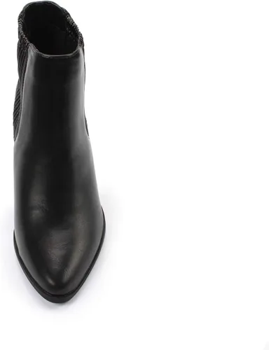 Miniatura 4 de Bliss - Botines cómodos de tacón grueso para mujer, estilo Chelsea