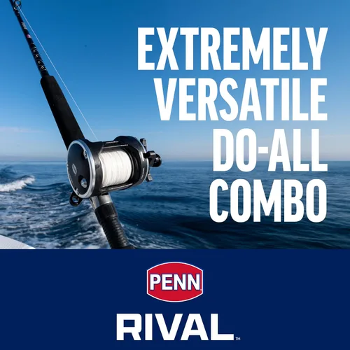 Miniatura 2 de Penn Rival II Level Wind Conventional Rod and Reel Combo