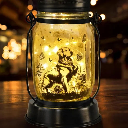 Miniatura 10 de Farol solar de Chihuahua, regalo para mujeres, hombres, mamá, cumpleaños, amantes de perro Chihuahua, luz conmemorativa pérdida de mascotas