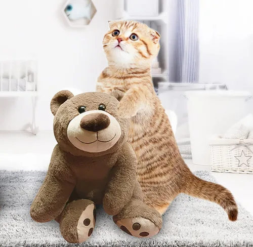 Miniatura 5 de Oso de peluche con peso de 3.5 libras, almohada de animales de felpa con peso de 24 pulgadas, bonitos juguetes de peluche kawaii, regalos