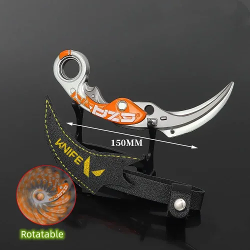 Miniatura 3 de Chewmeter Juego Valorant Velocity Karambit Cuchillo Figuras de Acción Juego Juguetes Colección Llavero Regalo Escritorio Decoración Mochila Colgante