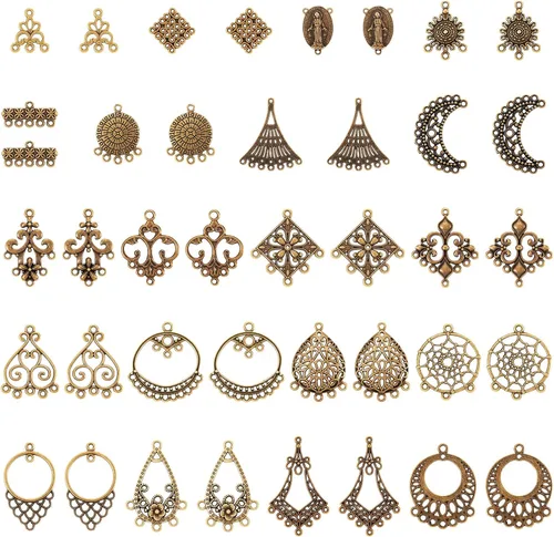 Miniatura 15 de Pandahall - Colgantes de araña de aleación tibetana para hacer joyas y collares