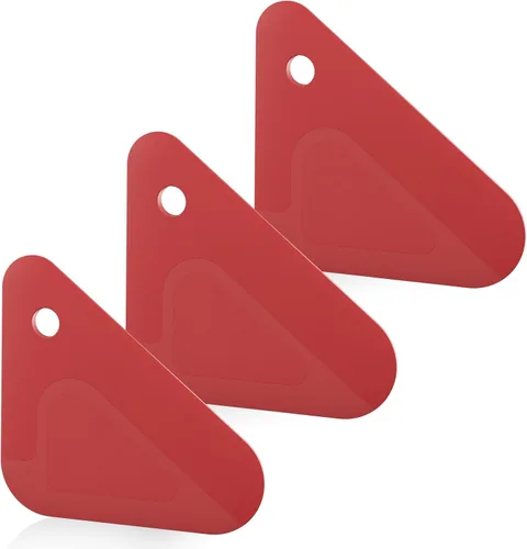 Miniatura 8 de Rascador de alimentos, raspador de platos 2 en 1, nailon y silicona, herramientas raspadoras de cocina para sartenes de hierro fundido, utensilios