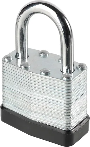 Miniatura 3 de Candado con llave de acero laminado, cerraduras iguales con llave, candado de grillete normal, paquete de 10