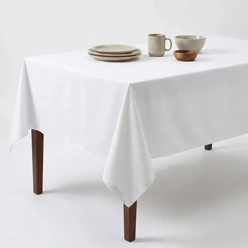 Miniatura 17 de Urban Villa - Mantel de mesa 100 % algodón, para uso diario, cenas familiares o fiestas en interiores o exteriores, a cuadros, color negro/blanco