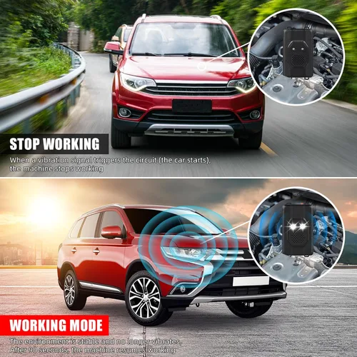 Miniatura 4 de 4 Pack Repelente de Roedores para Motores de Coches, Tres Modos de Suministro de Energía Disuasorio de Ratas para Motor de Coche Repelentes de Ratón