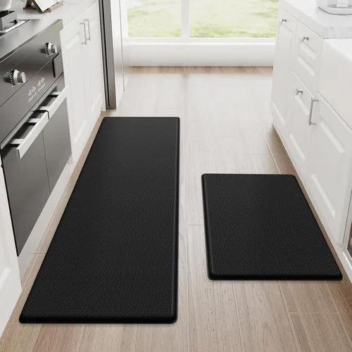 Miniatura 60 de StepRite Tapetes de cocina, 2 tapetes acolchados, antifatiga, para piso, de escritorio, antideslizante, impermeables, oficina, alfombras de 17.3 x