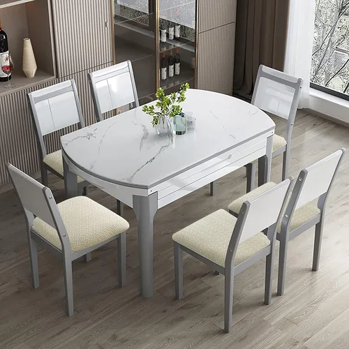 Miniatura 2 de Genina Fundas de asiento impermeables para sillas de comedor, fundas de asiento de sillas de comedor y cocina (beige, 6 piezas)