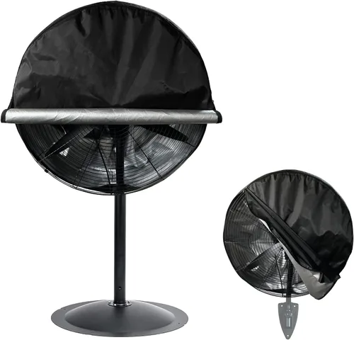 Miniatura 10 de Bitubi Cubierta de ventilador de tambor industrial, fundas impermeables para ventilador de exterior, compatible con ventilador de tambor industrial