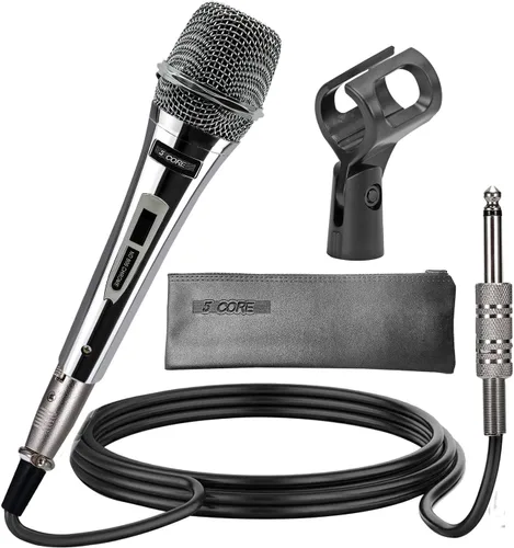 Miniatura 14 de 5 CORE Micrófono cardioide dinámico para canto de karaoke Micrófono profesional con cable XLR para escenario y estudio con imán de neodimio - ND 58