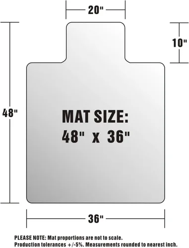 Miniatura 6 de Tapete para silla de oficina, tapete para silla para suelo de madera dura, protectores de suelo para sillas, alfombrillas de plástico para suelos