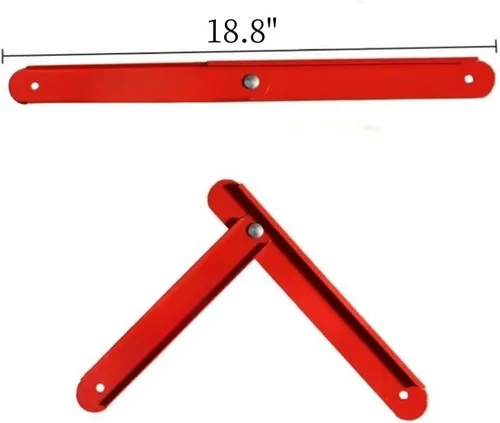 Miniatura 2 de Kikeep Accesorio de bisagra de escalera plegable, 1 par de escaleras de escalera de 18.8 pulgadas, kit de reemplazo de bisagra de escalera