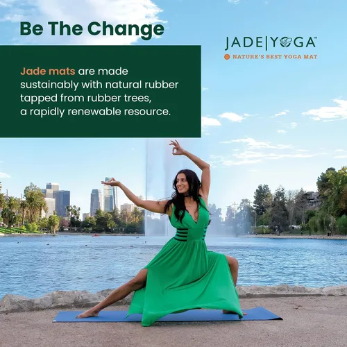 Miniatura 7 de JadeYoga Voyager Tapete de Yoga - Tapete de Yoga de Goma Ligero y Portátil - Tapete de Ejercicio Antideslizante para Mujeres y Hombres - Ideal