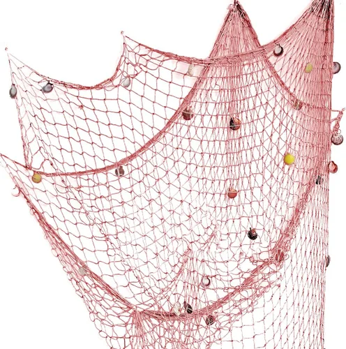 Miniatura 9 de Red de pesca natural de 79 x 59 pulgadas con conchas, decoración de pared con temática oceánica, red de pesca para fiesta en la playa, boda