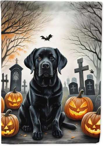 Miniatura 67 de Caroline's Treasures DAC2011GF - Bandera decorativa para jardín de Halloween con diseño de beagle para jardín, jardín, jardín, jardín, multicolor