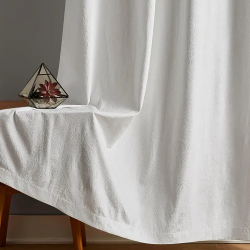 Miniatura 12 de Warm Home Designs Cortinas de terciopelo beige suave con diseño de damasco en relieve de 84 pulgadas de largo. Cortinas opacas de terciopelo
