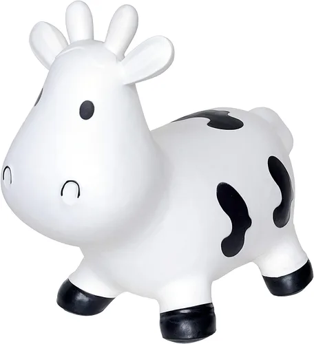 Miniatura 14 de Juguete inflable de vaca negra para niños pequeños con bomba